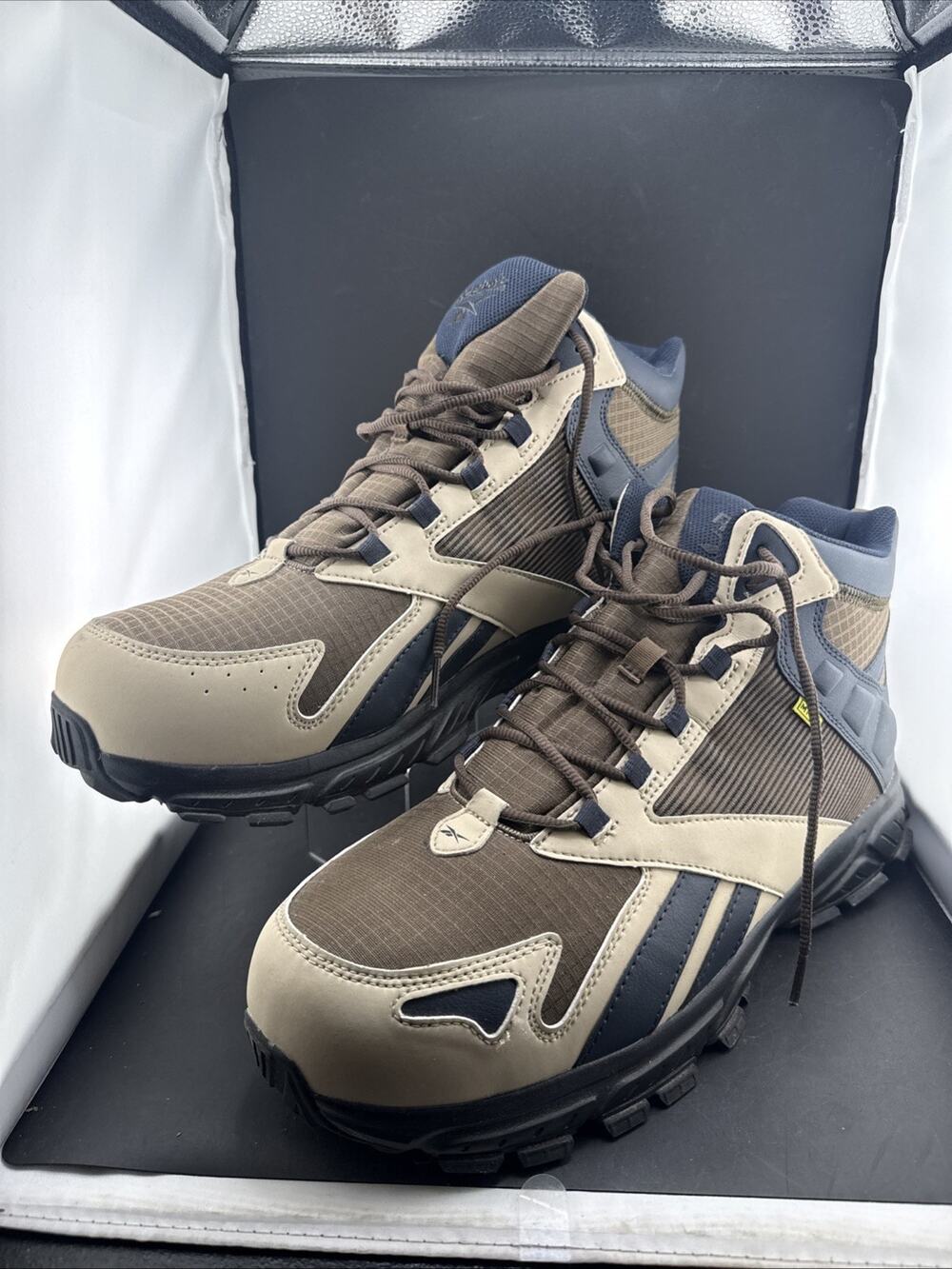 Reebok Work Sublite Cushion RB3262 EH SR Safety Boots Men’s 14W Wide Brown
